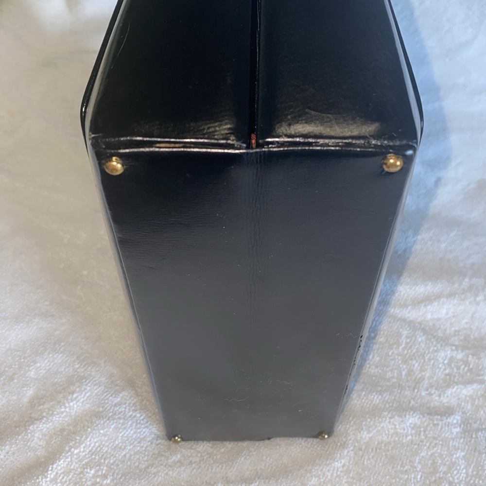 π₯β€οΈππ» EUC Coblentz Original 1950s Vintage Black Structured Handbag ππ»β€οΈπ₯ - Picture 4 of 16
